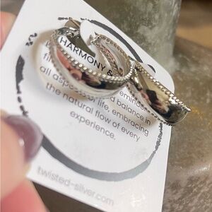 Silver Earrings by Twisted Silver